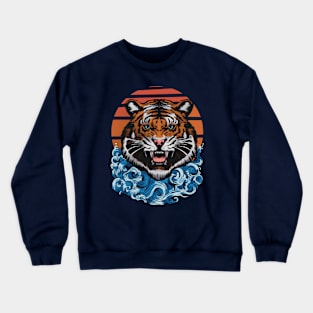 Tiger Wave Crewneck Sweatshirt